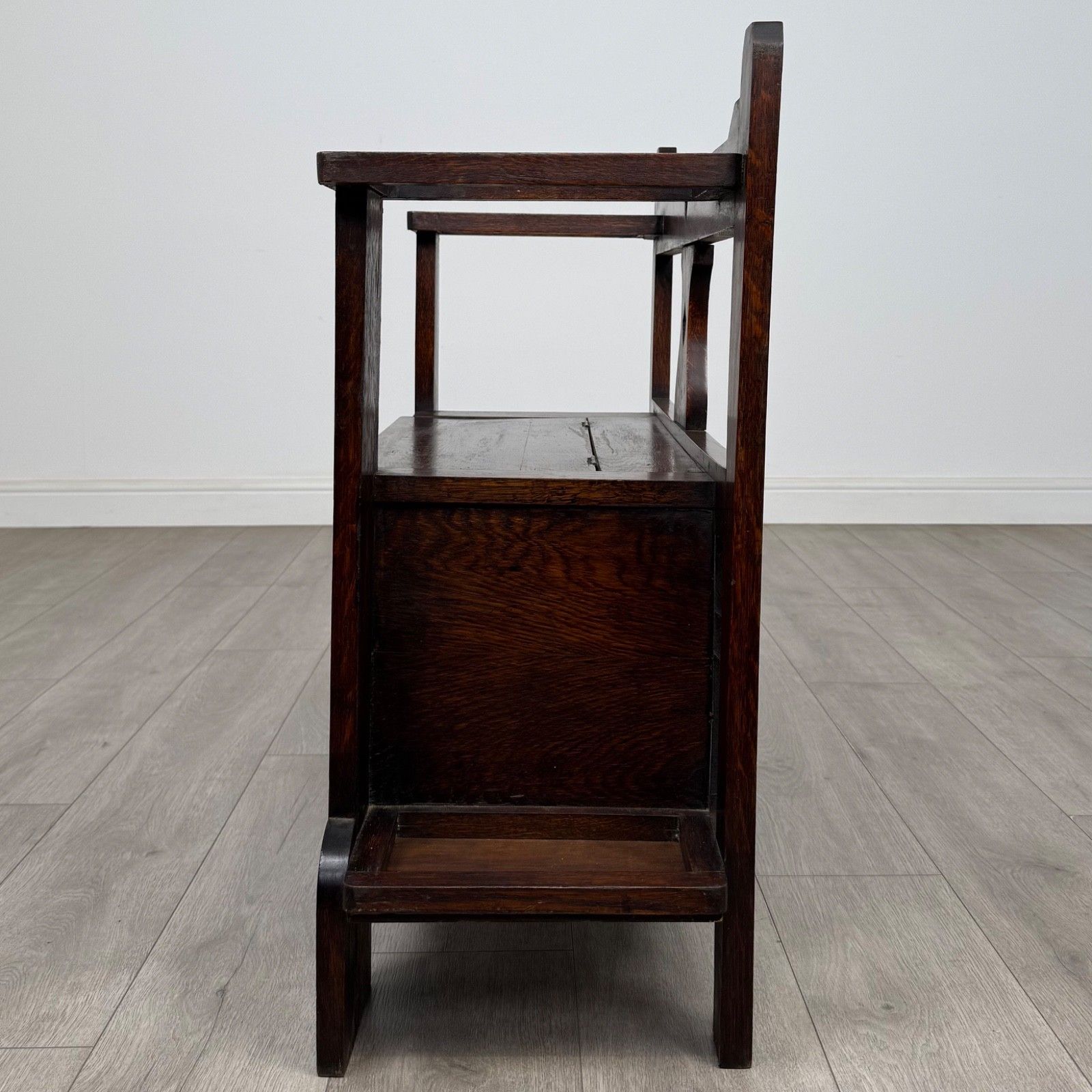Antique 20th Century Edwardian Hall Seat In Oak ( Af 5504 ) photo for sale