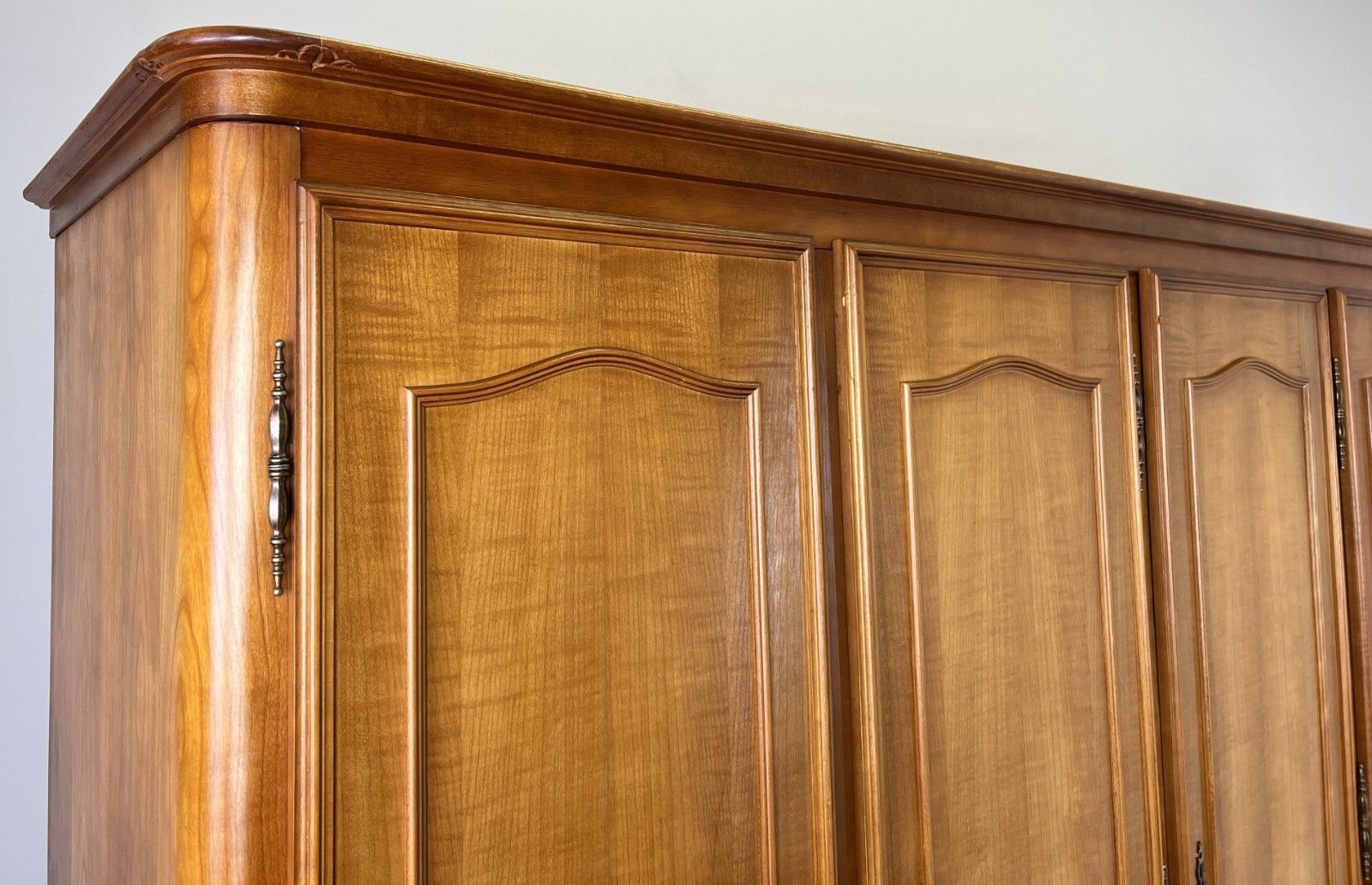 Wardrobe Vintage French Louis XVI Style Five Door Carved Armoire Lot 4985 photo 999.0