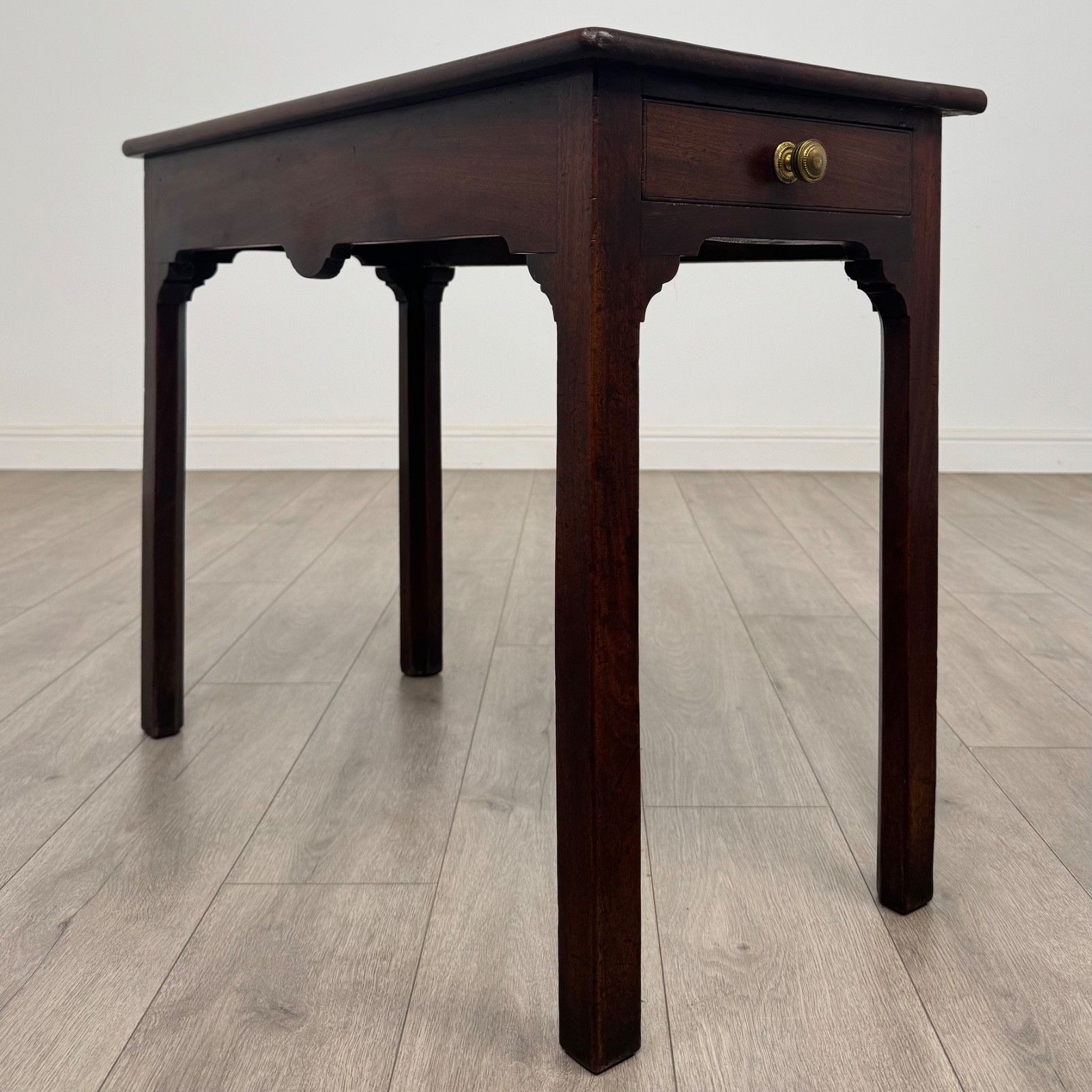 Antique 18th Century Georgian Mahogany Side Table ( Af 5488 ) photo vintage