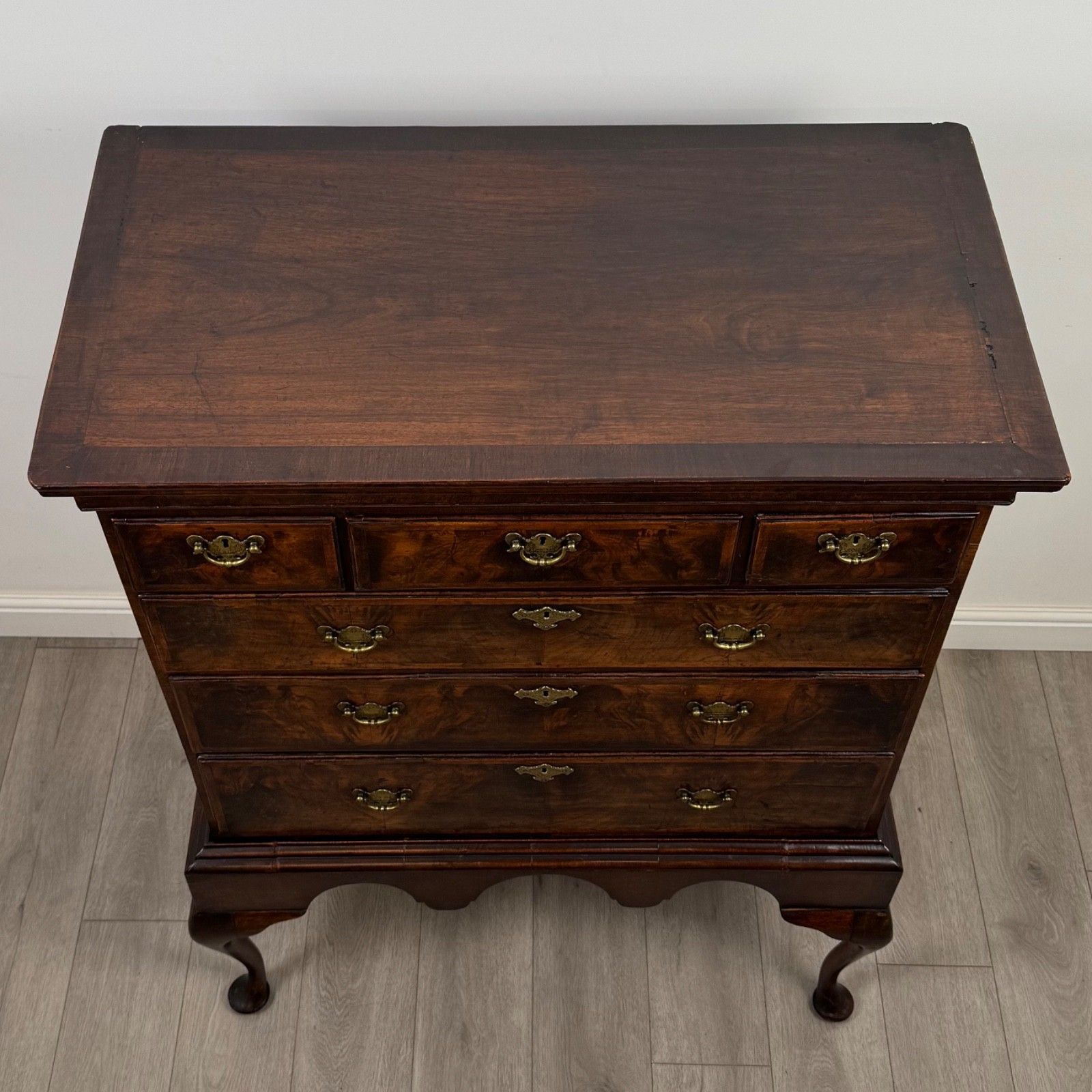 photo furniture Antique 18th Century Georgian Chest Of Drawers In Walnut ( Af 5429 )