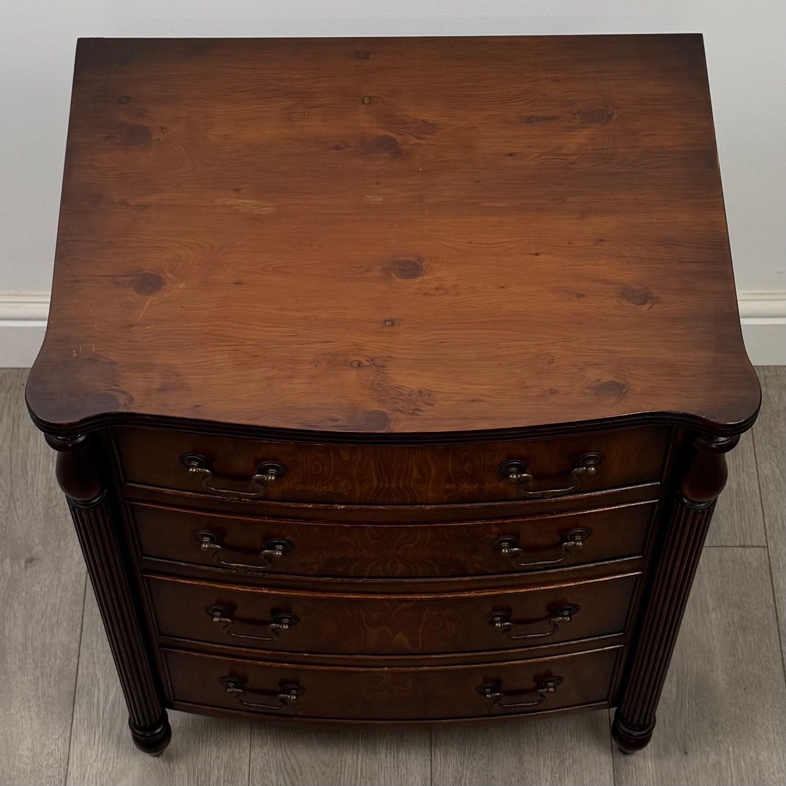 photo furniture Antique 20th Century Small Mahogany Chest Of Drawers ( Af 5496 )