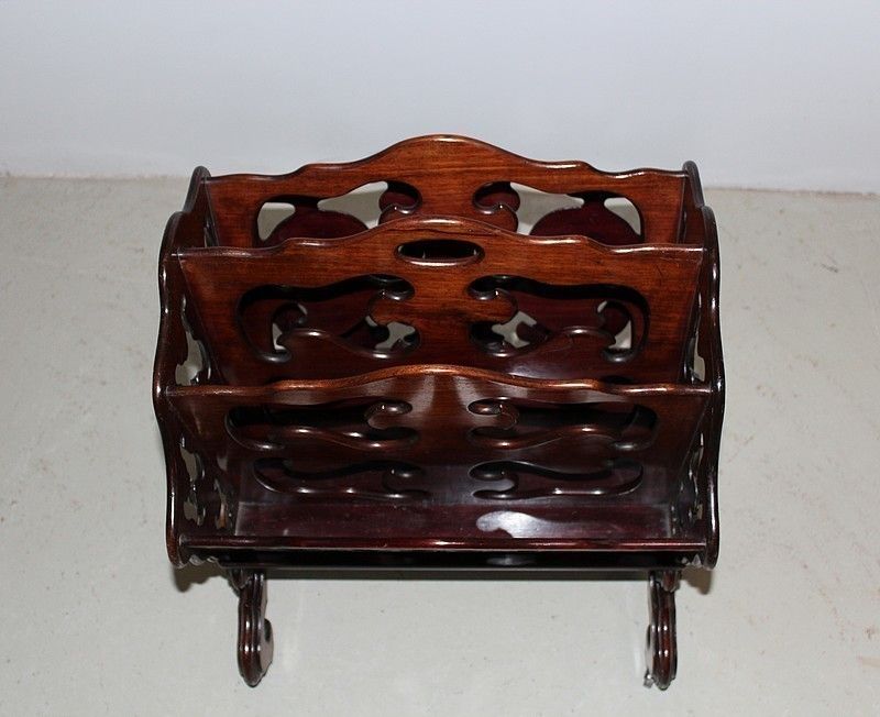 Nap. 3rd Magazine Stand In Mahogany photo furniture