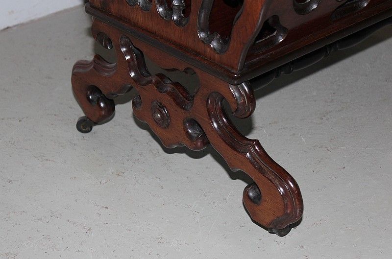Nap. 3rd Magazine Stand In Mahogany photo 1009.4