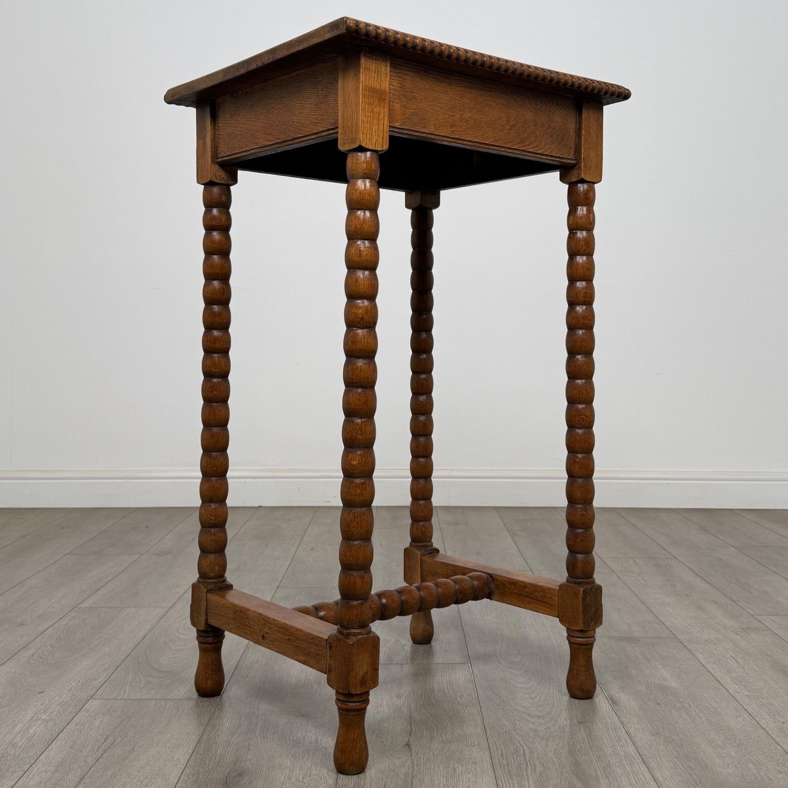 Antique 20th Century Bobbin Turned Side Table In Oak ( Af 5518 ) photo Furniture