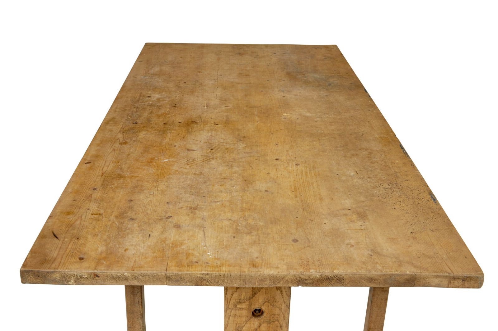 19th Century Swedish Oak And Pine Trestle Table photo buy
