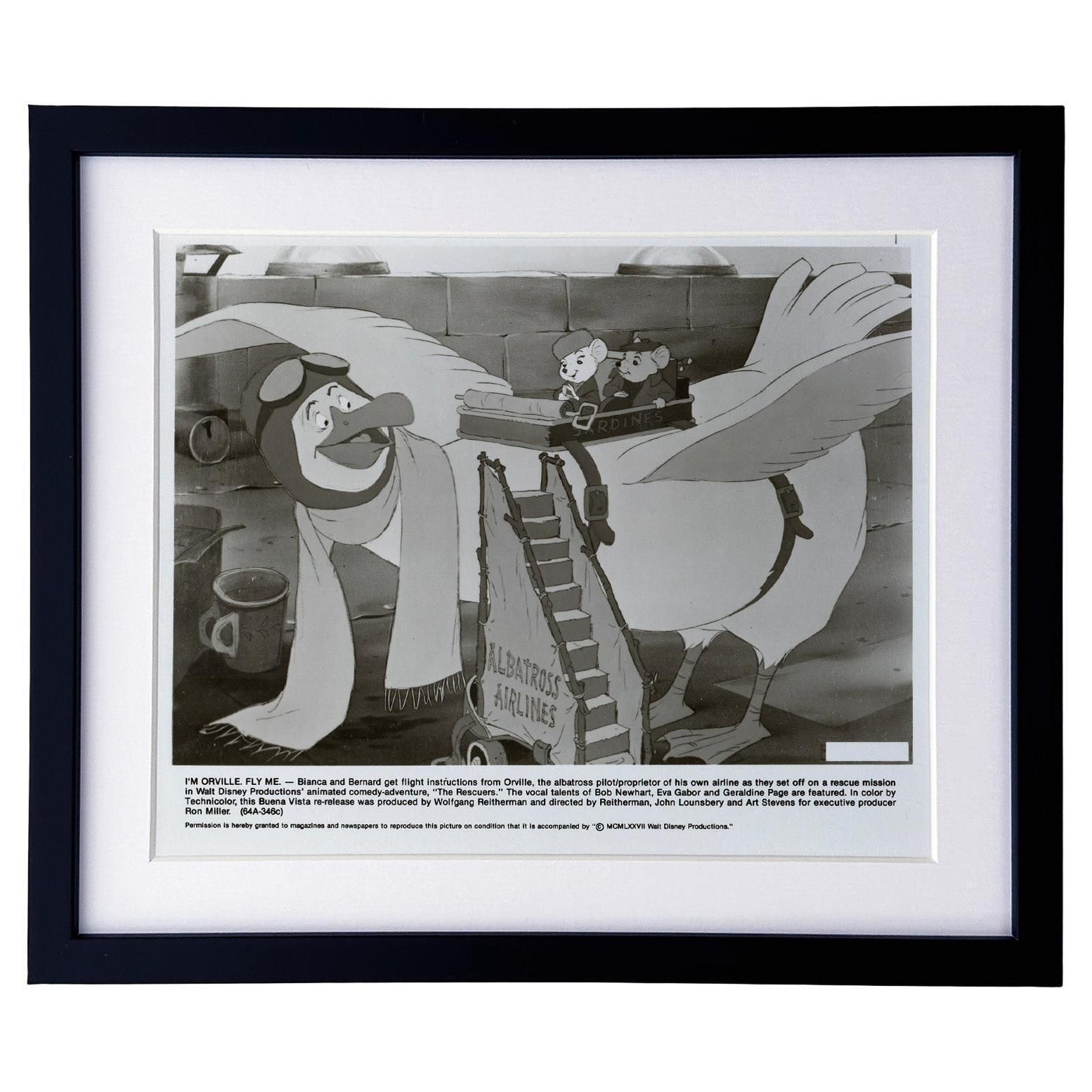 The Rescuers (1977) Press Publicity Still   Framed