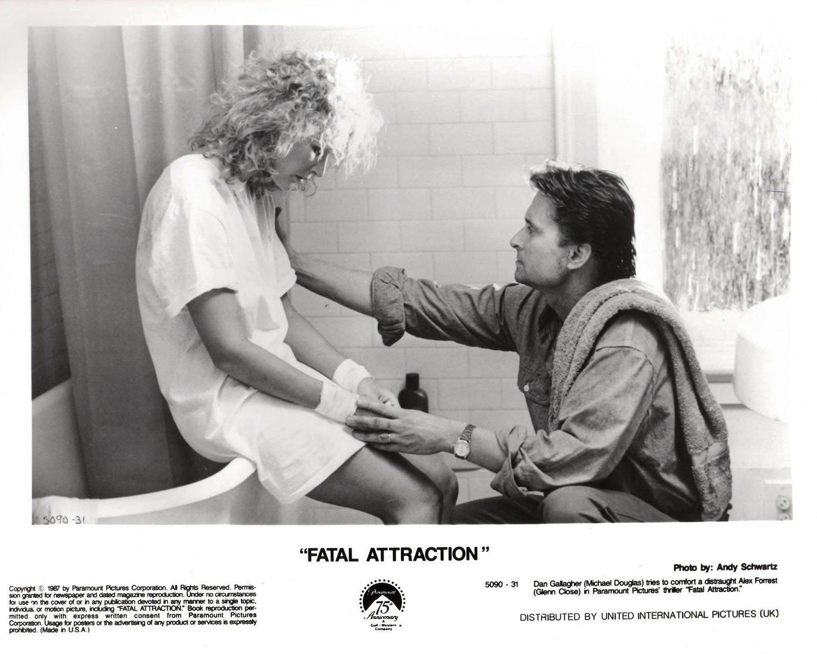 Photo de presse du film Fatal Attraction (1987), encadrée photo vinterior
