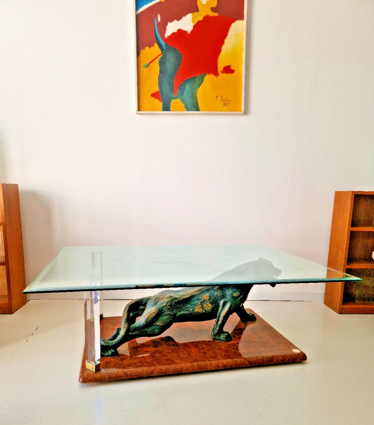 Claude Dalle For Maison Roméo Paris Panther Coffee Table 1970s French Design