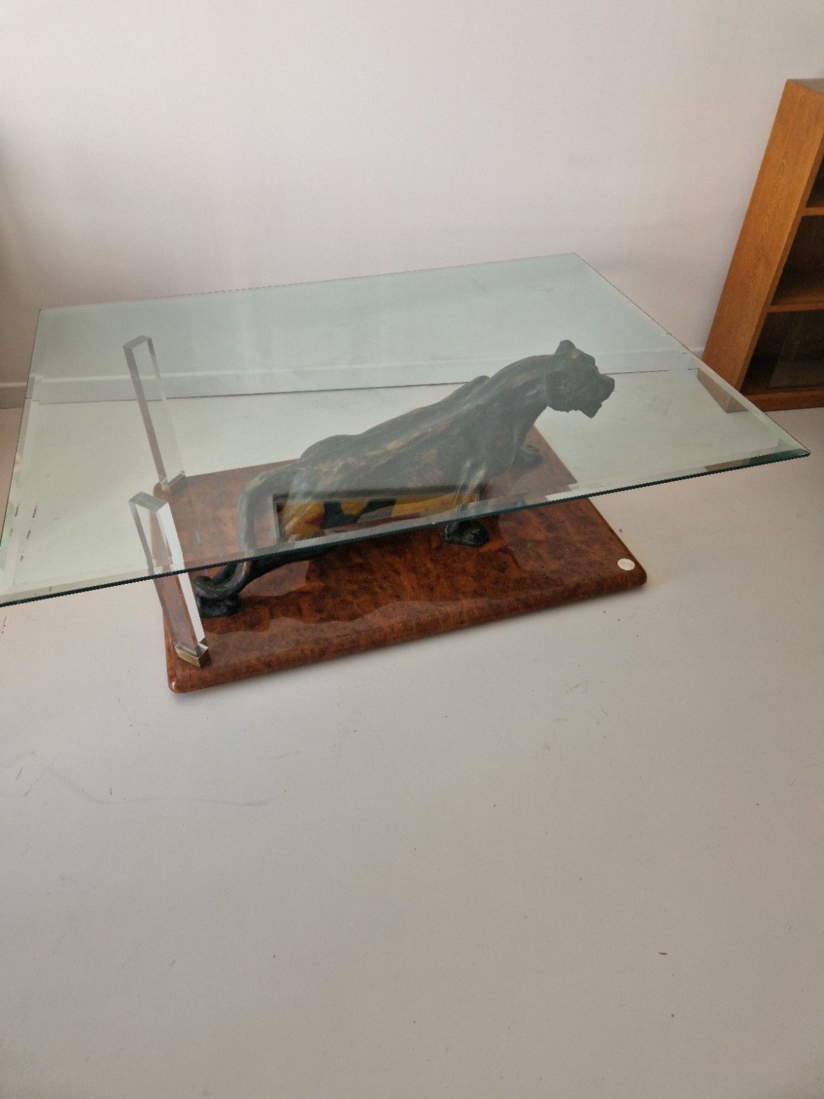 Claude Dalle For Maison Roméo Paris Panther Coffee Table 1970s French Design photo buy