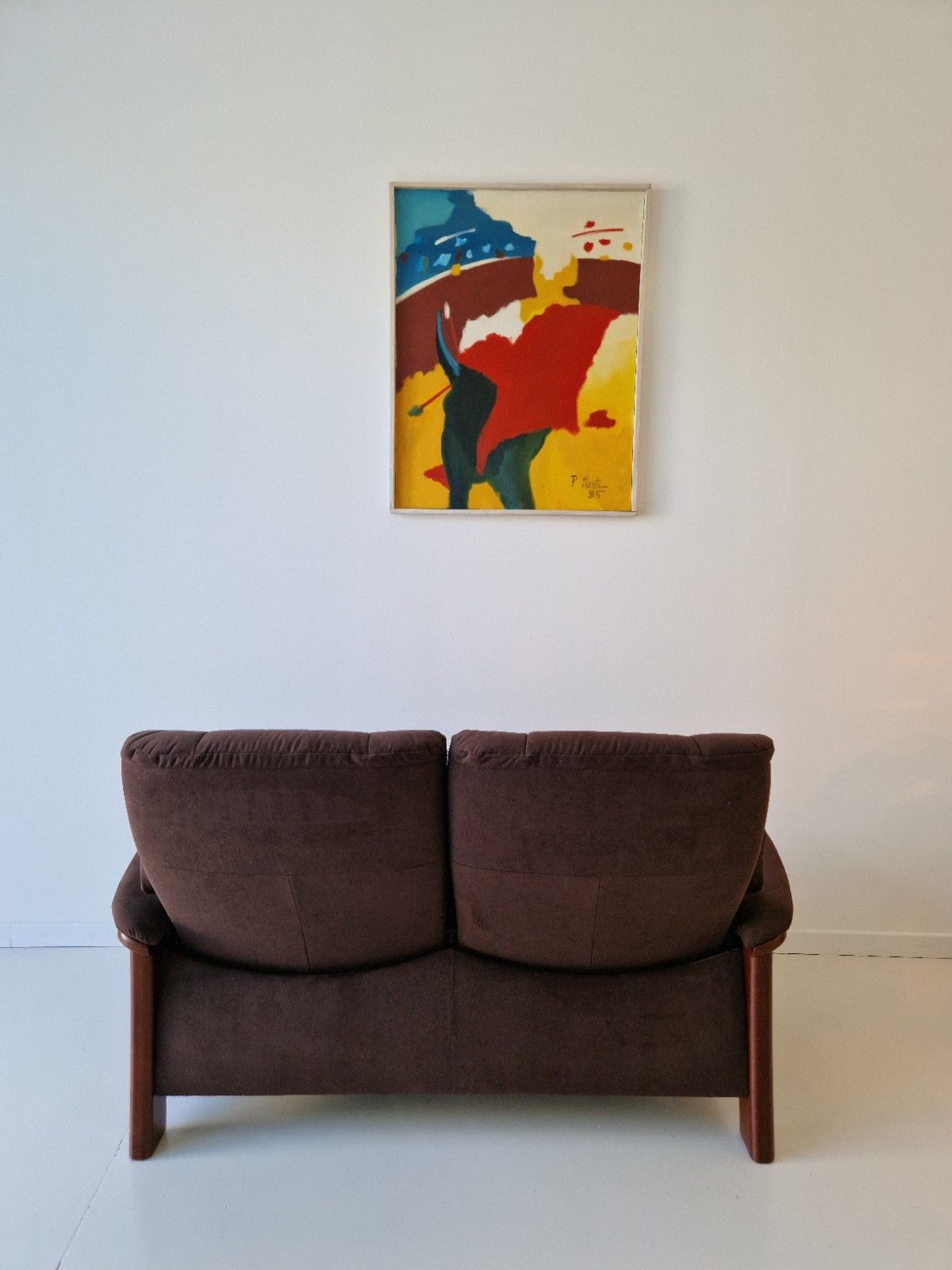 Vintage Ekornes Sofa Stressless Reclining Mid Century Norway Designer 1970s photo 1295.0
