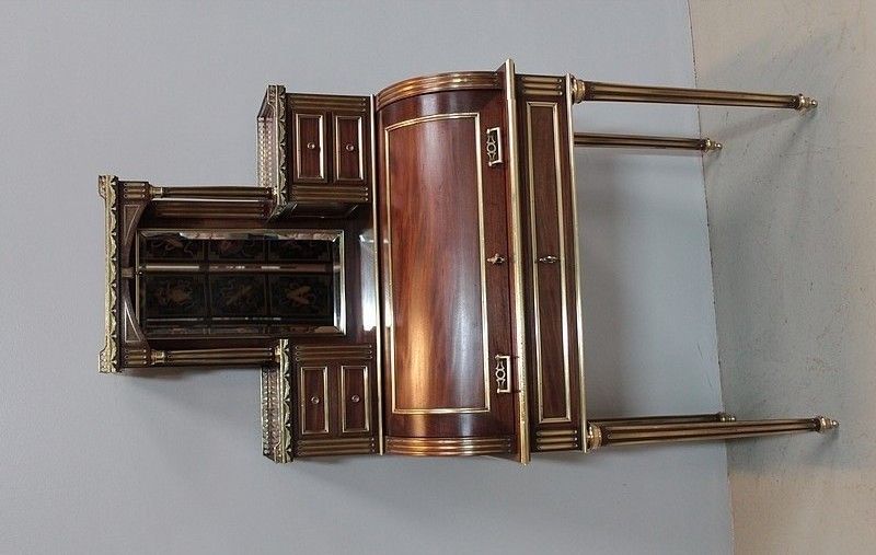 Louis XVI Cylinder Office Mahogany 19th photo for sale