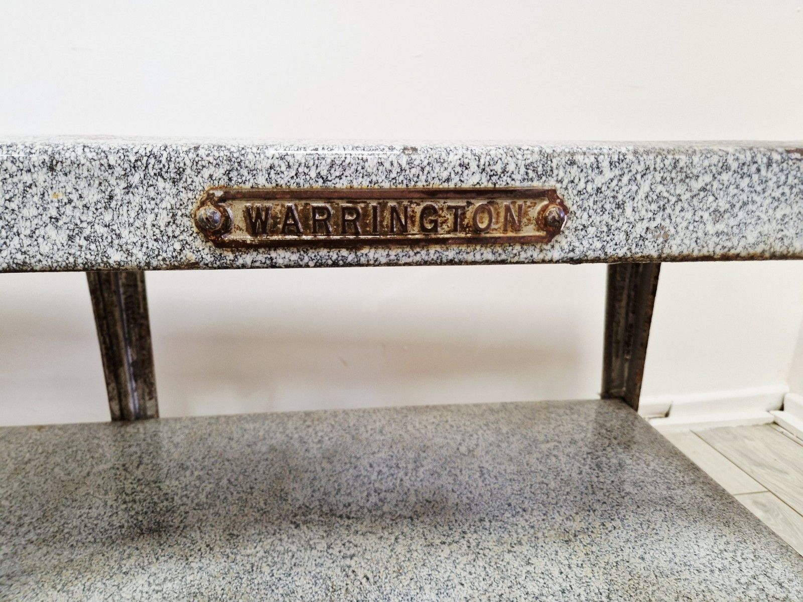 Antique Richmond’s Warrington Industrial Butcher’s Table Kitchen Island Console photo Furniture
