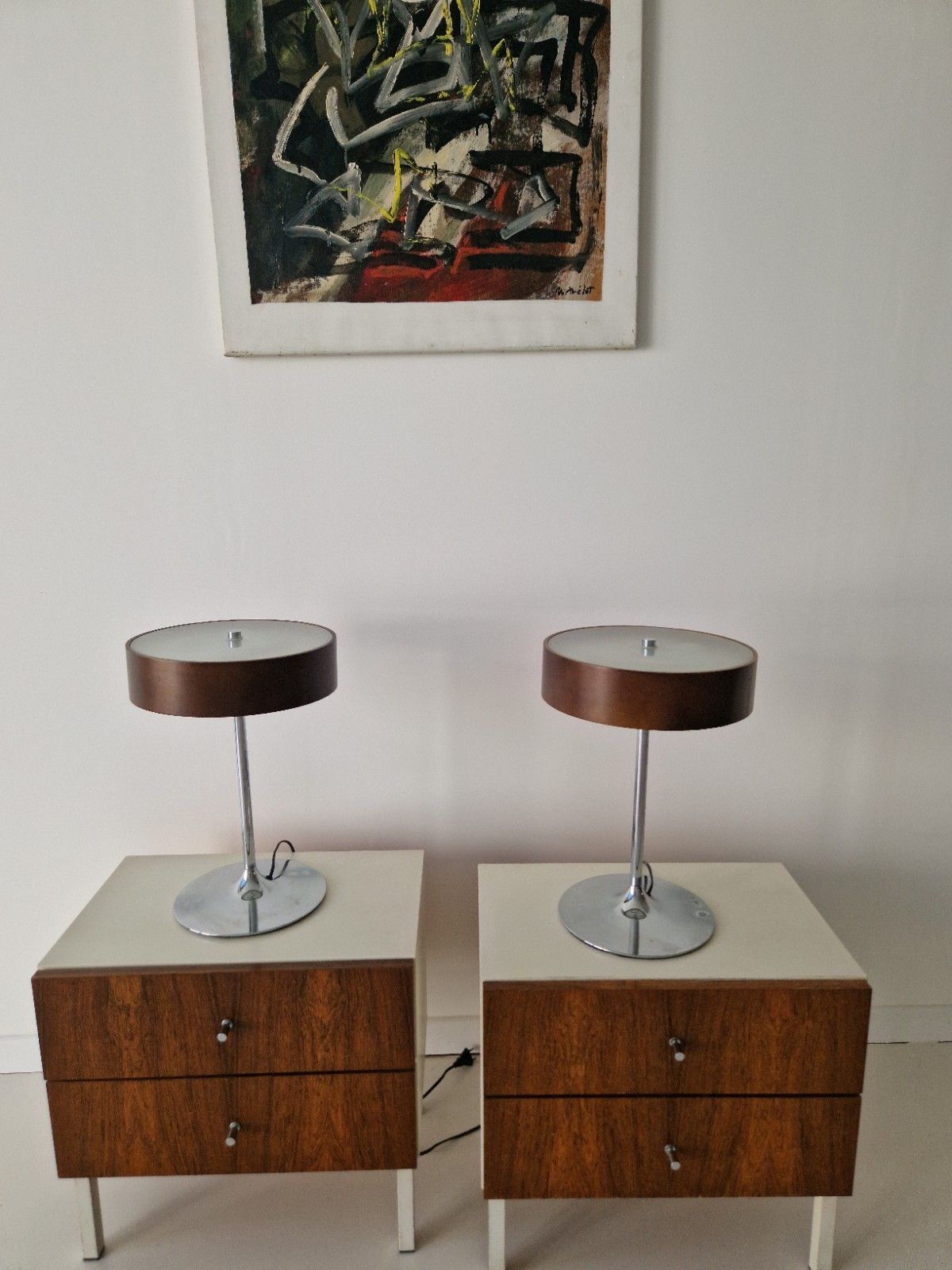 photo furniture Pair Of Vintage Malibu Lamps 1970s Interior Design Retro Lighting