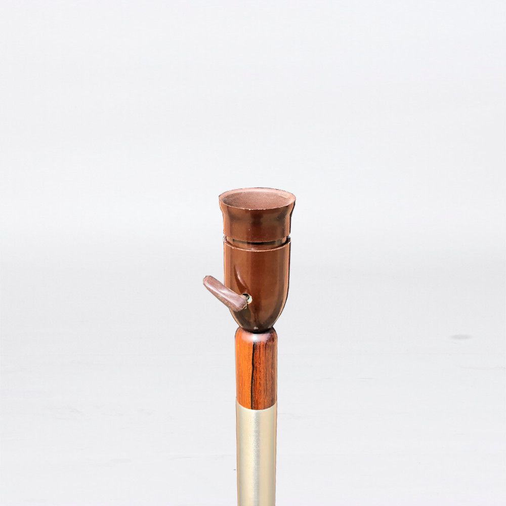 Danish Aluminium And Rosewood Standard Lamp With Feet photo 325.0
