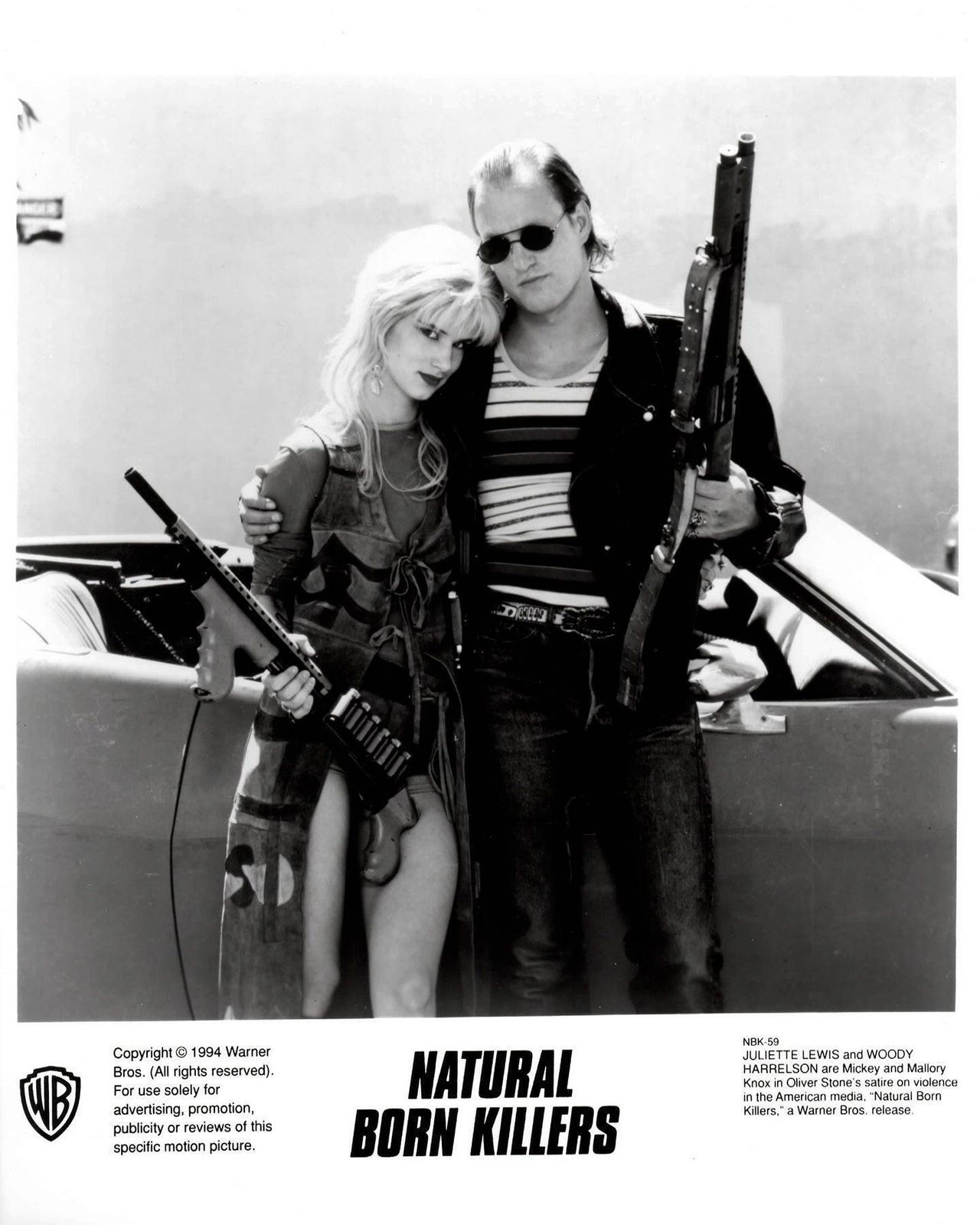 Natural Born Killers 1994 Publicity Film Movie Press Still Framed photo vinterior