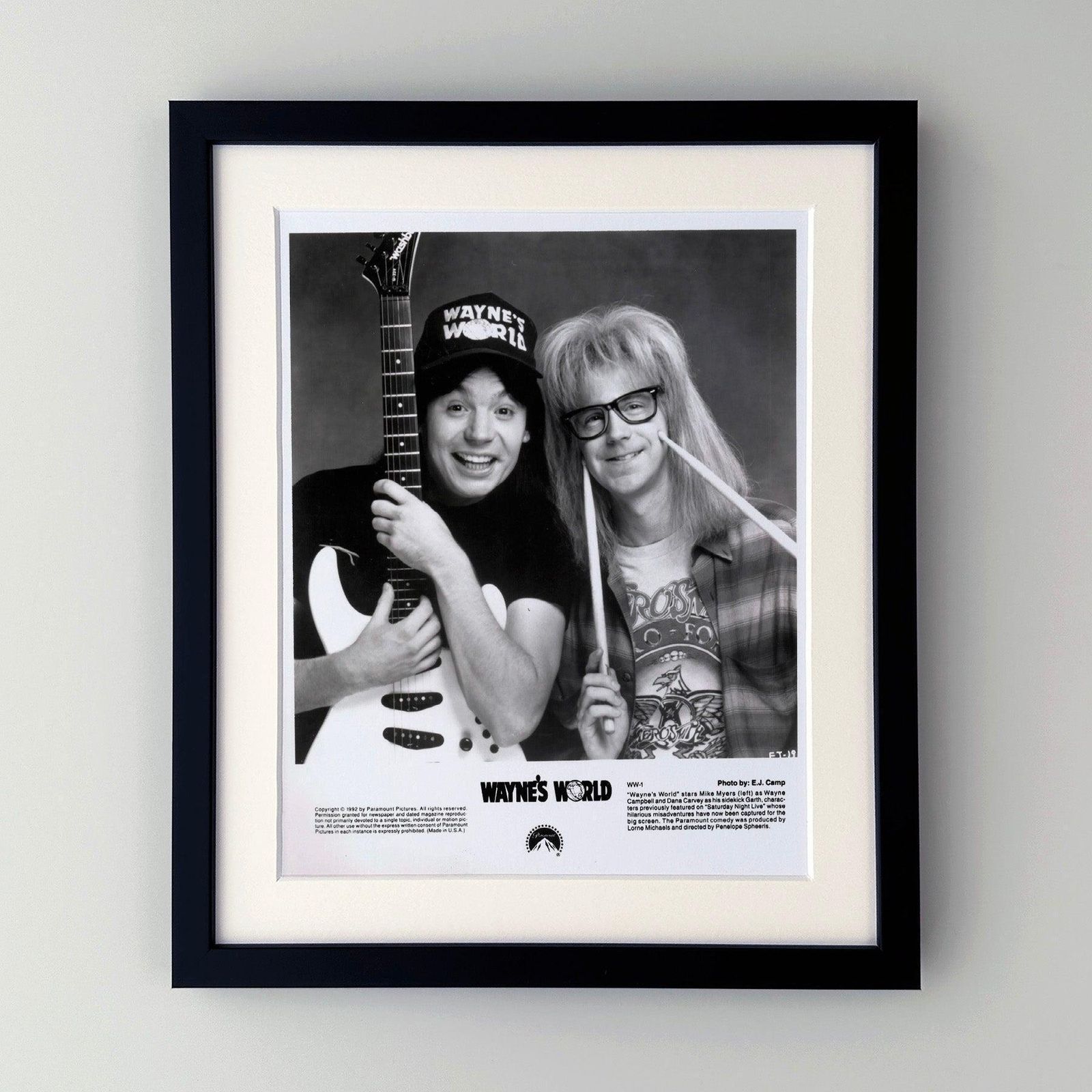 Waynes World 1992 Publicity Film Movie Press Still Framed photo furniture