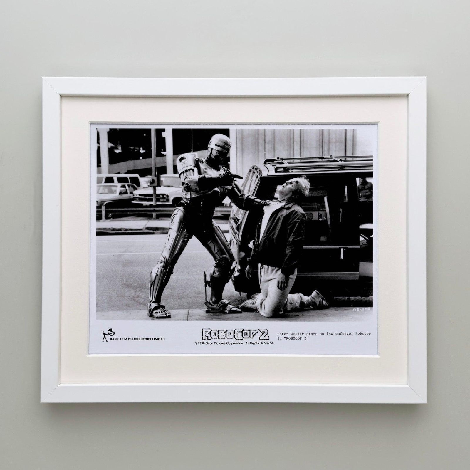 Photo de presse originale Robocop 2, 1990, encadrée photo Art
