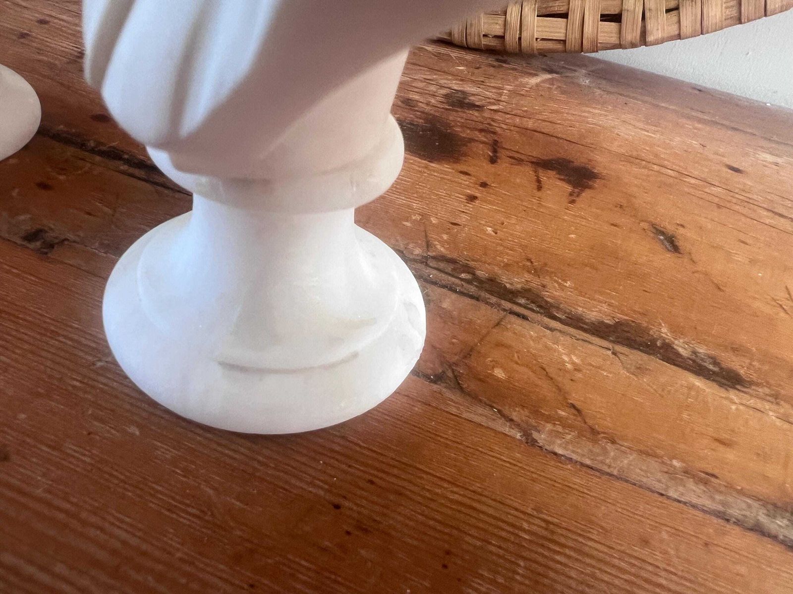 photo vintage Vintage A. Giannelli Alabaster Busts   Mozart & Wagner Set | Italian Carved Composer Statues | Neo Classical Hollywood Regency Dark Academia