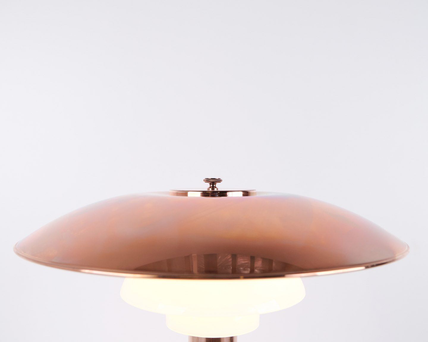 Poul Henningsen Table Lamp Model Ph 3½ 2½ Limited Edition In Copper For Louis Poulsen photo for sale