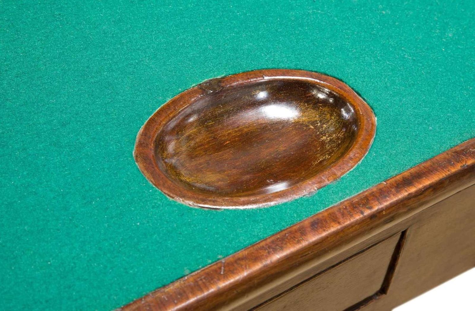 Fine George II Mahogany Concertina Action Card Table With Drawer, C.1750 photo vintage