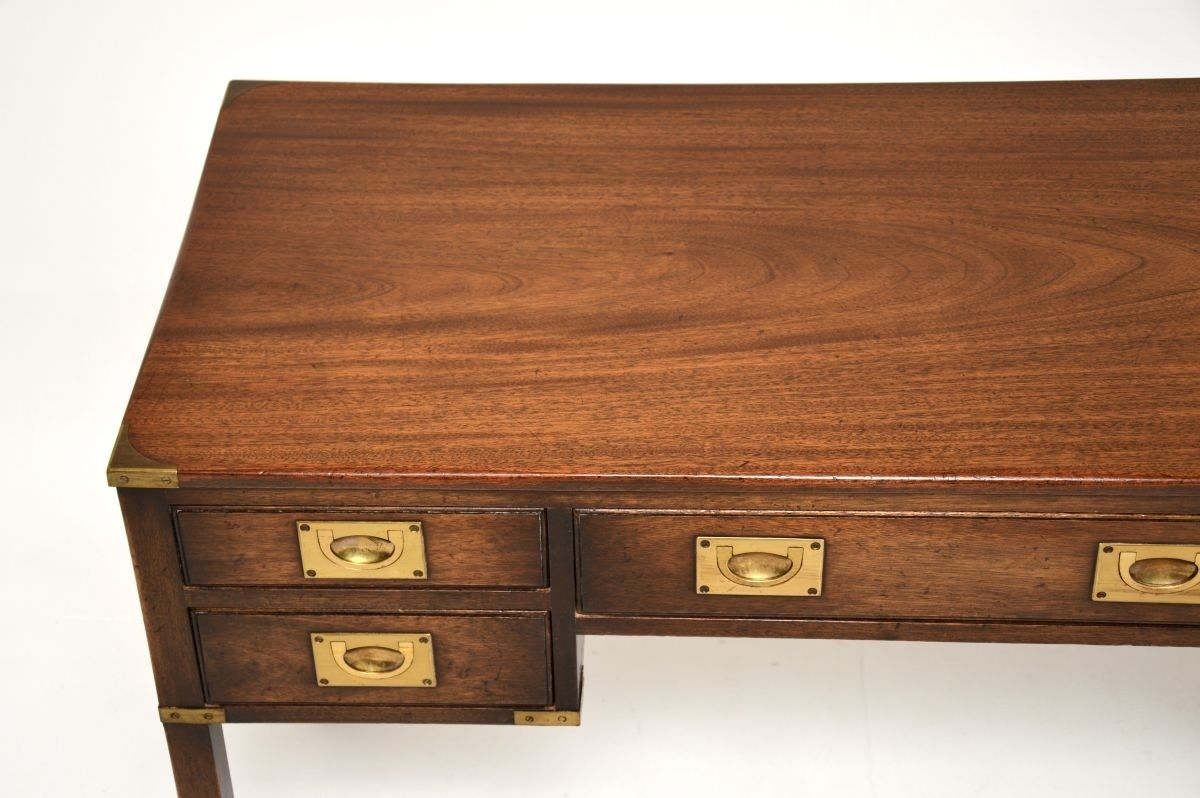 Antique Mahogany Military Campaign Desk / Writing Table photo for sale