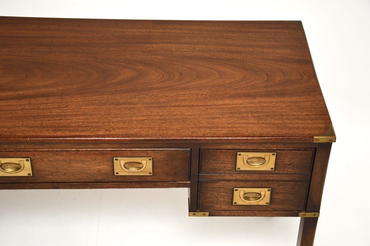 Antique Mahogany Military Campaign Desk / Writing Table photo Furniture