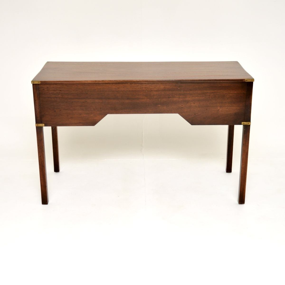Furniture Antique Mahogany Military Campaign Desk / Writing Table photo