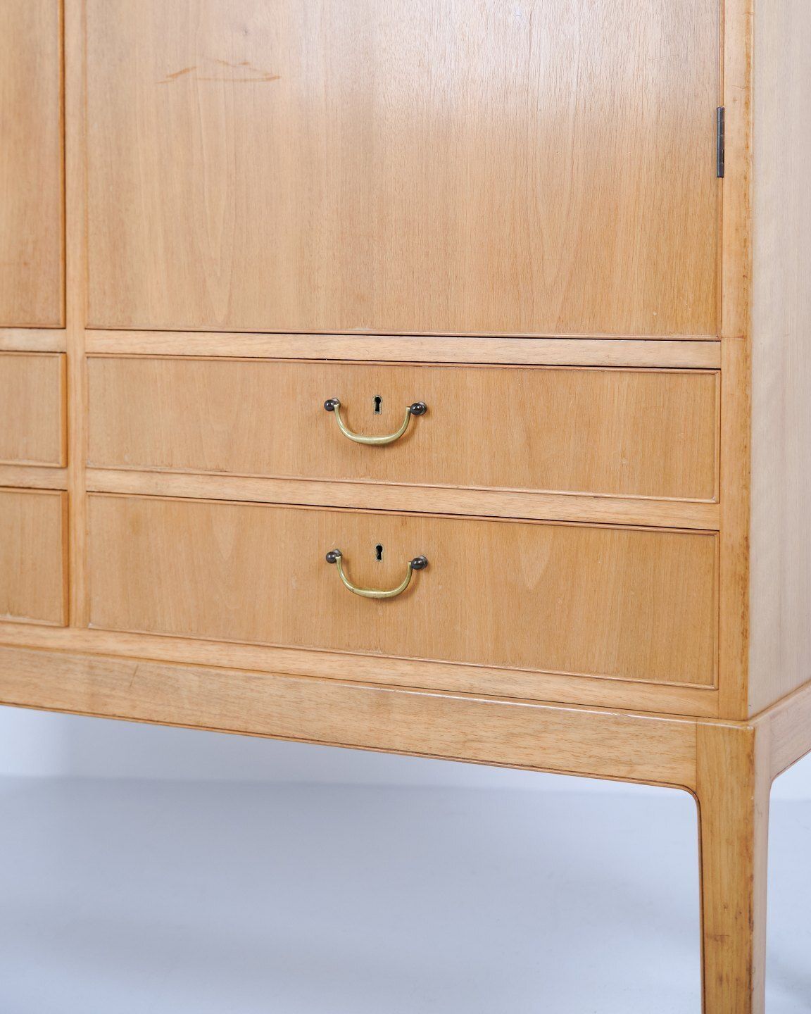 Sideboard Cabinet In Light Walnut By Ole Wanscher For A.J. Iversen, 1940s photo 2125.0