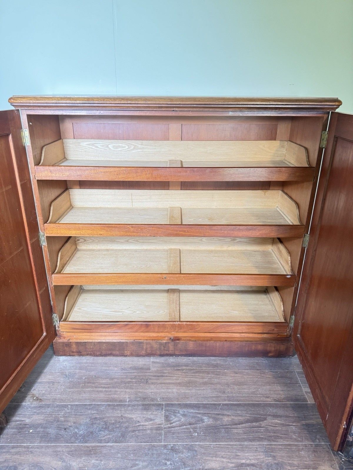 Victorian Mahogany Linen Press photo furniture