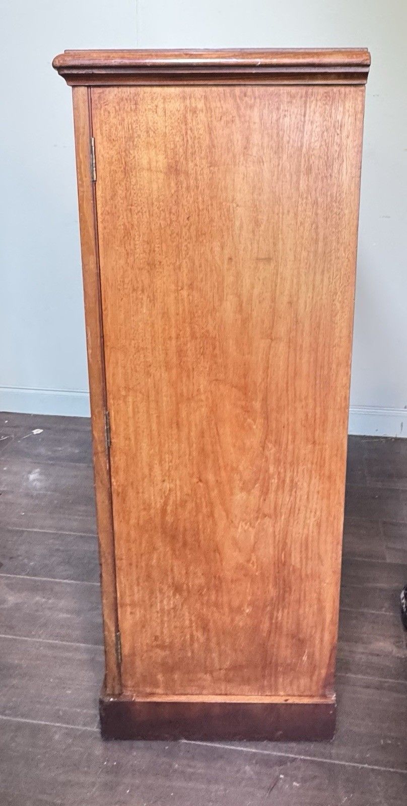 Victorian Mahogany Linen Press photo vintage