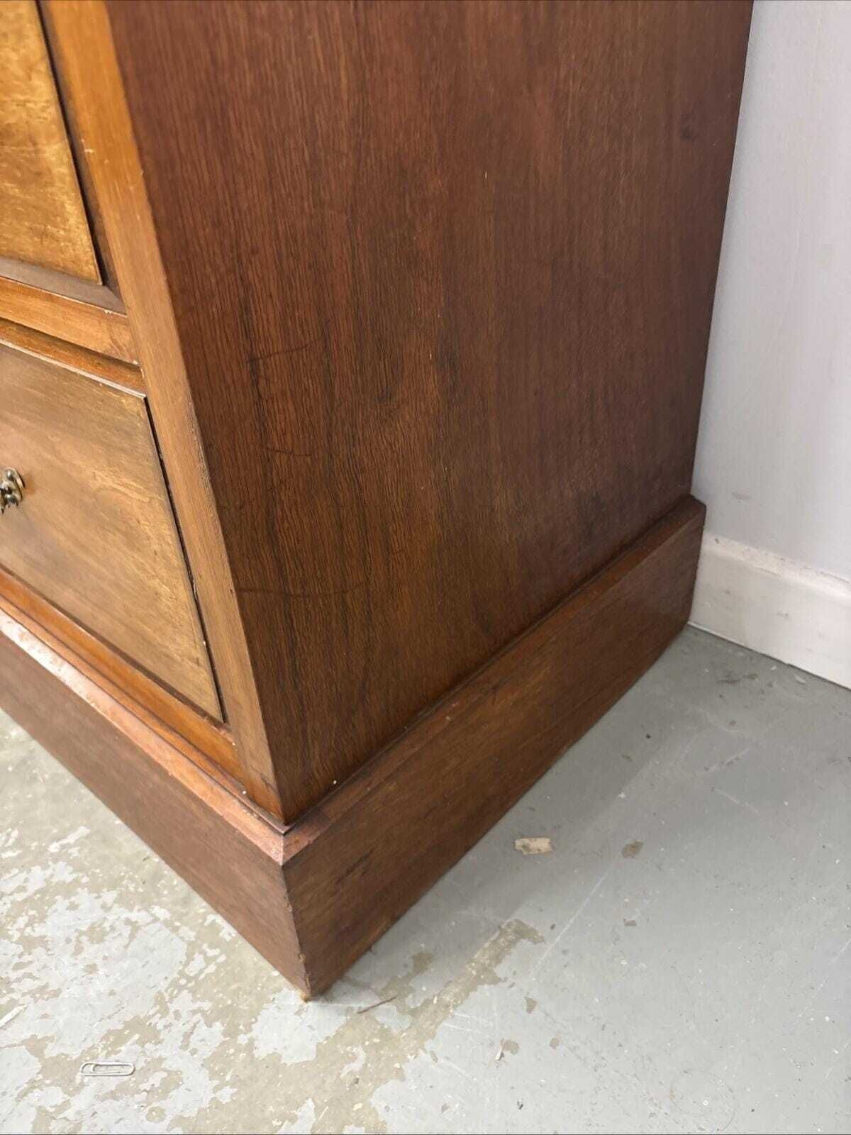photo furniture Edwardian Style Satinwood Effect Chest Of Drawers, Vintage 2 Over 3 Drawer Unit