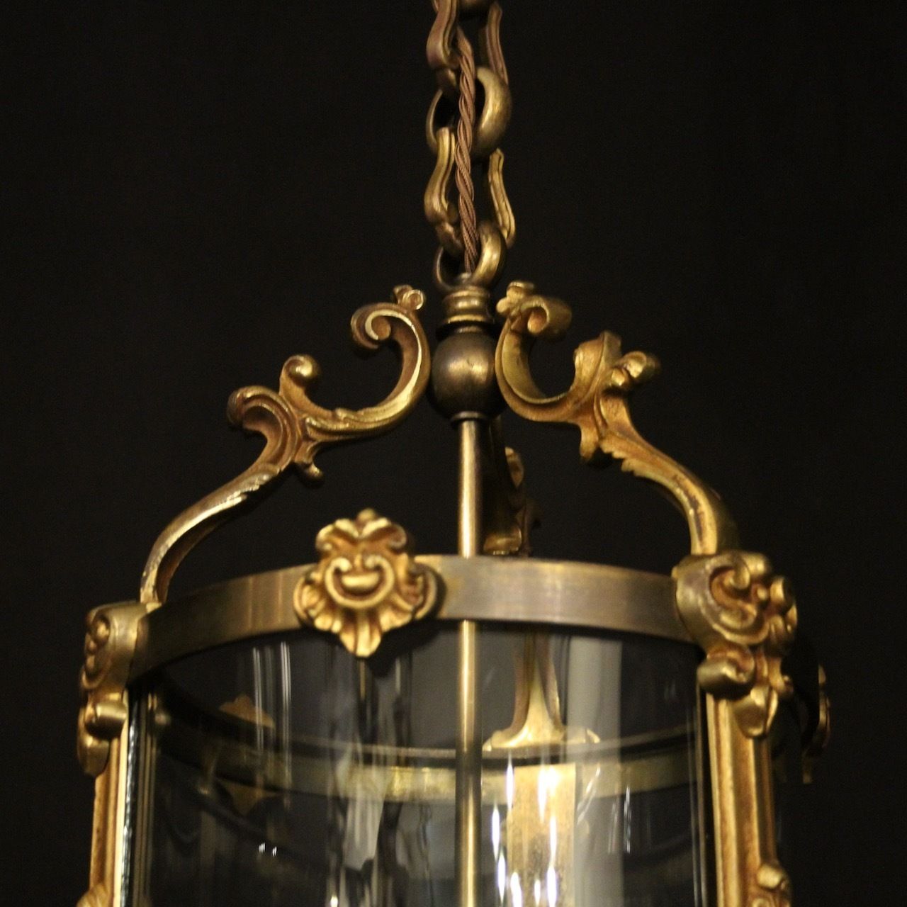 photo furniture French Gilded Bronze Antique Hall Lantern