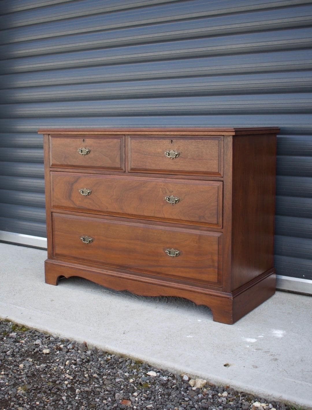 Antique Solid Oak Chest Of Drawers photo furniture