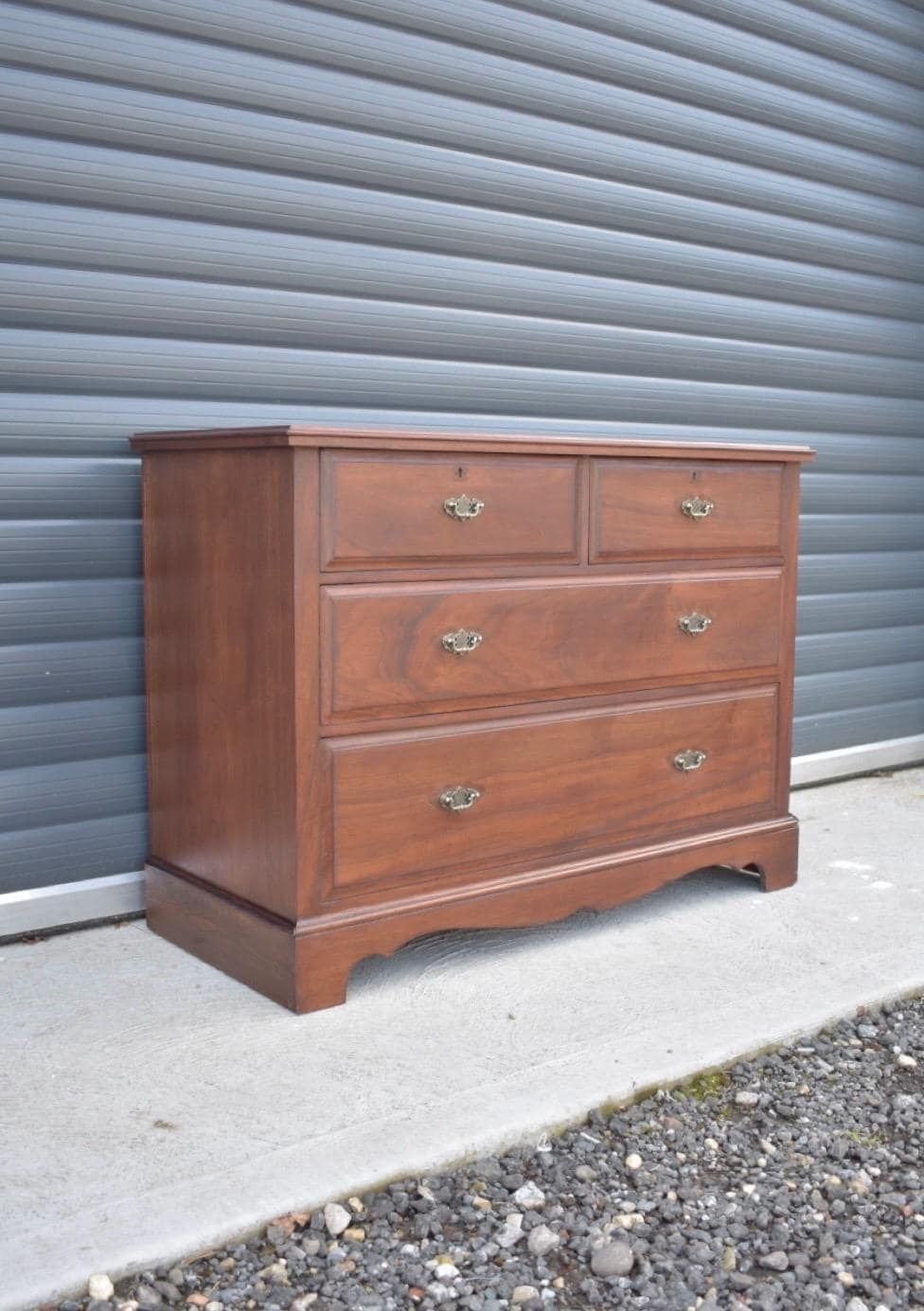 Antique Solid Oak Chest Of Drawers photo Furniture