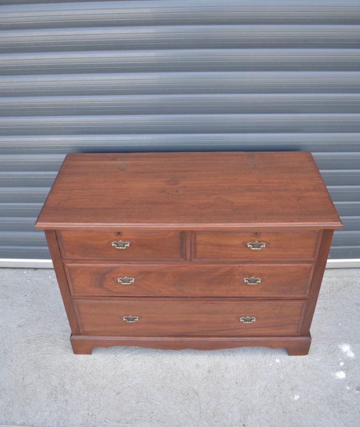 Antique Solid Oak Chest Of Drawers photo vinterior