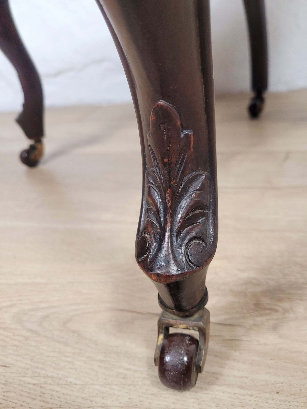 Victorian Nursing Chairs Carved Pierced Foliate Upholstery 19c photo for sale
