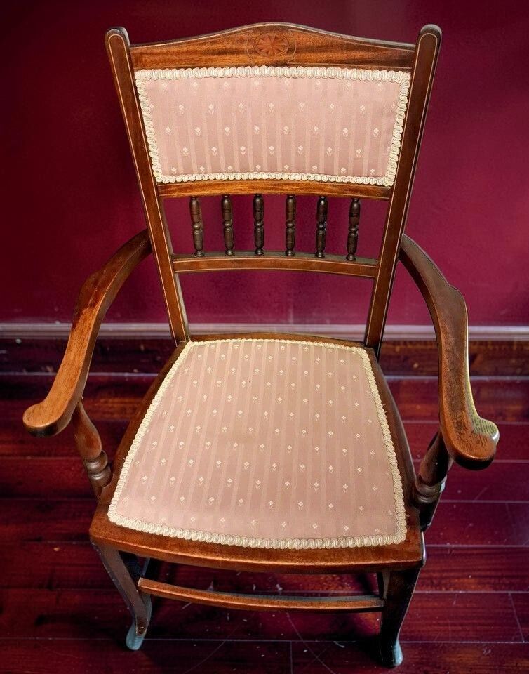 Antique Edwardian Salon Suite Sofa And Pair Of Chairs photo 650.0