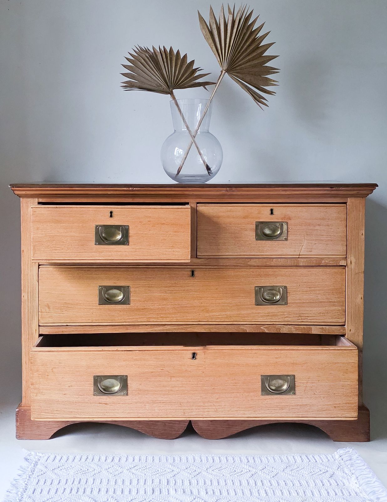 Antique Pine Merchants Chest Of Drawers photo Furniture
