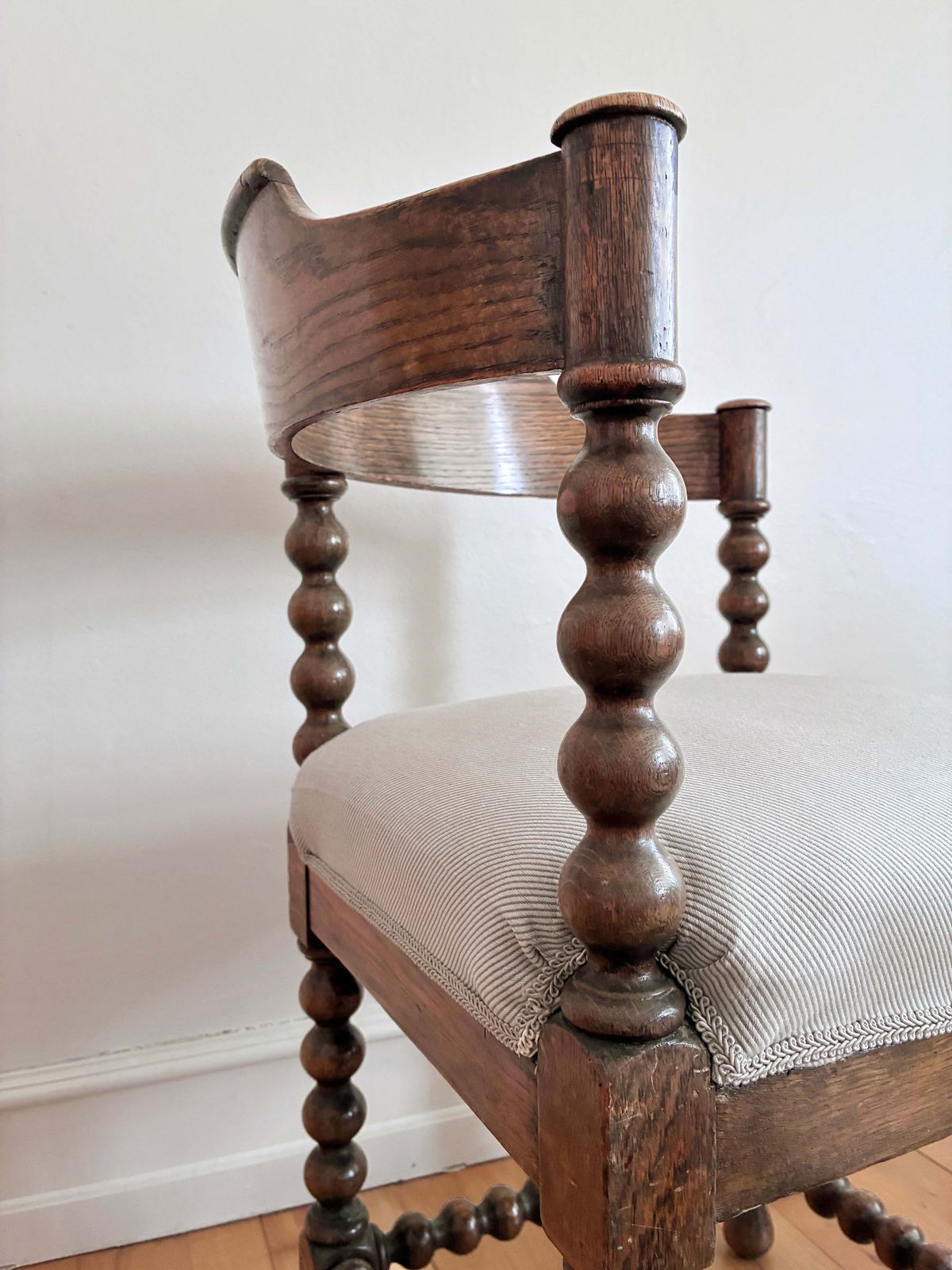 Pair Of Antique Edwardian Bobbin Corner Chairs, English 1900 photo 1690.0