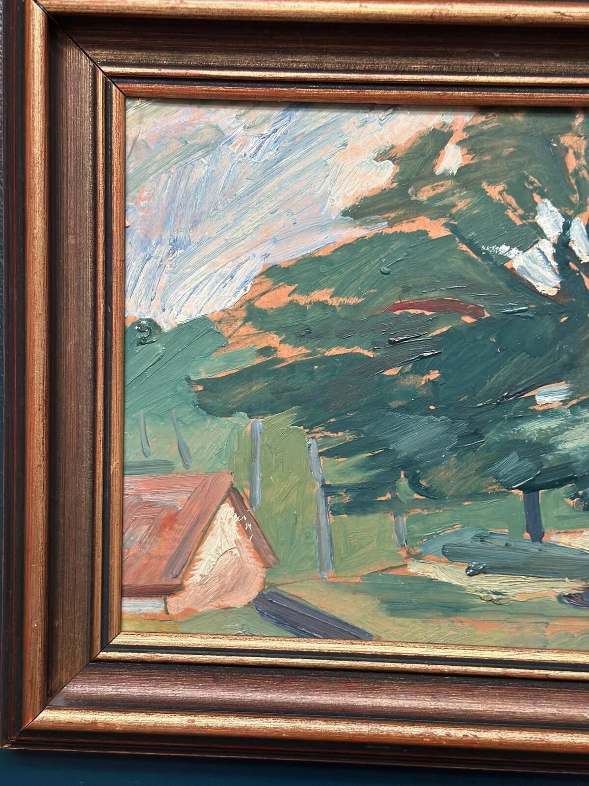 Original Mid Century Swedish Oil On Panel – “Majestic Tree” By Erling Lundquist – Vintage & Framed 44 × 34 Cm (17.3" × 13.4") photo 275.0