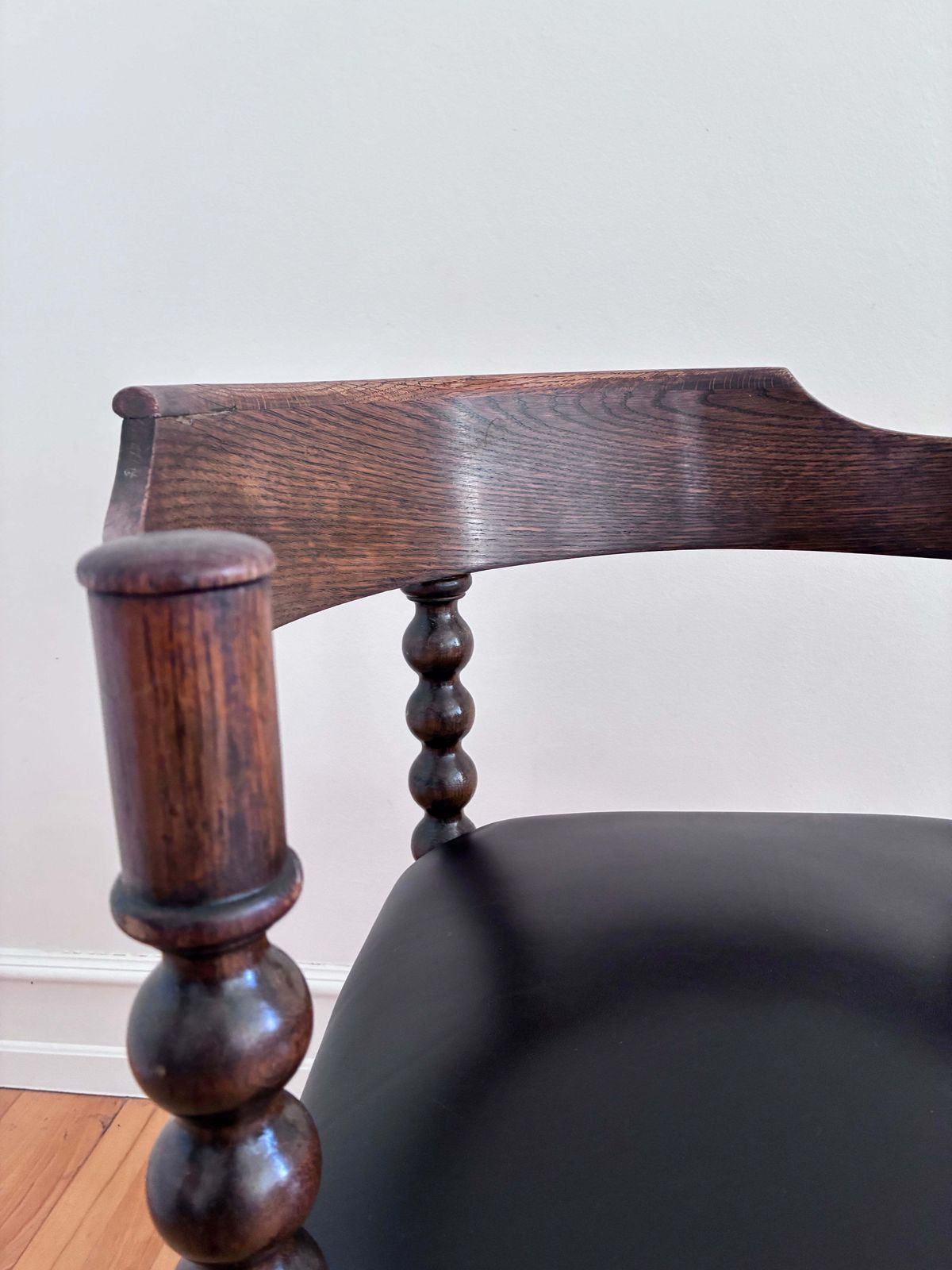 Antique Edwardian Bobbin Corner Chair, English 1900 photo buy