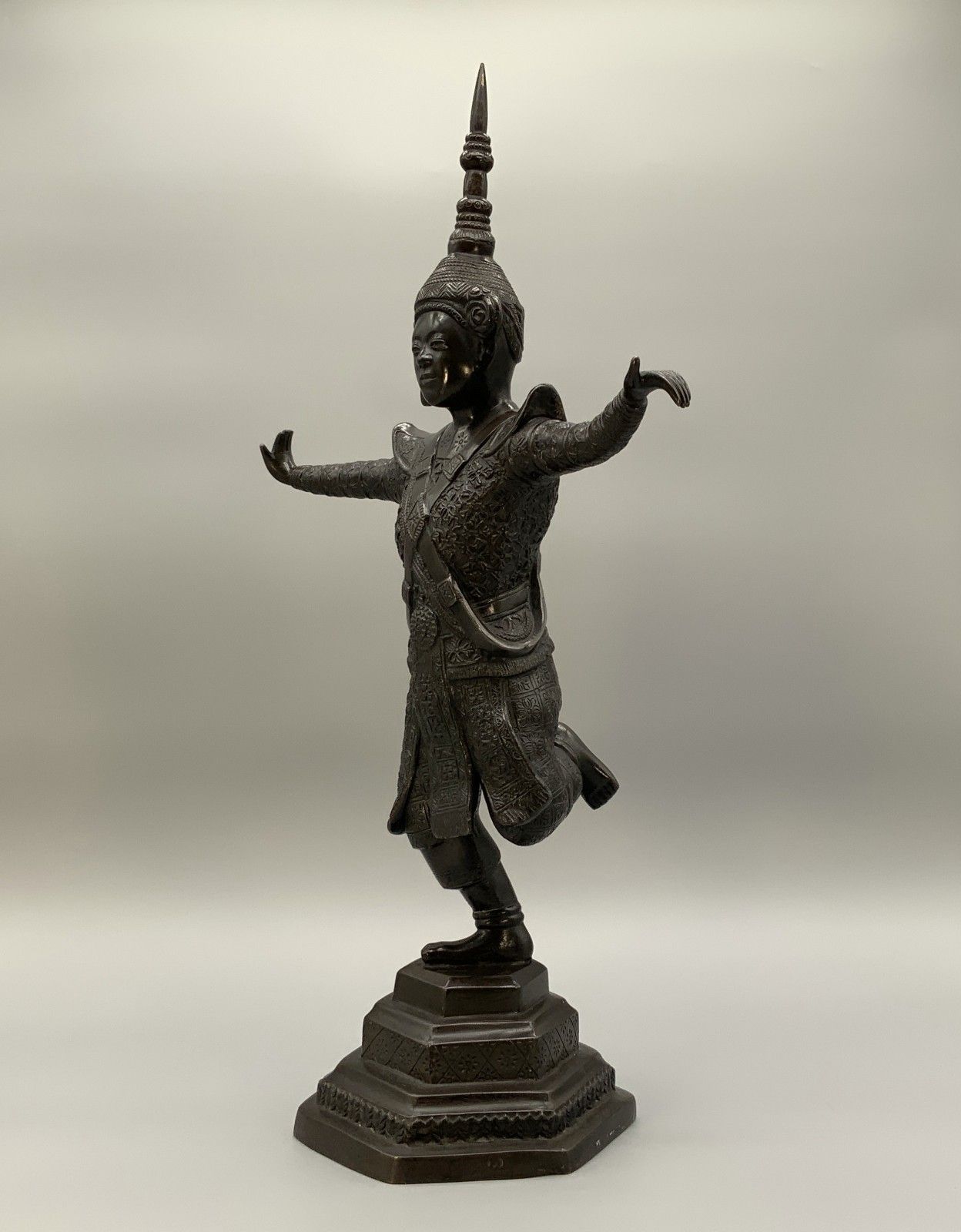 Large Bronze Sculpture Court Dancer Statue From The Applied Arts School Bien Hoa photo Art