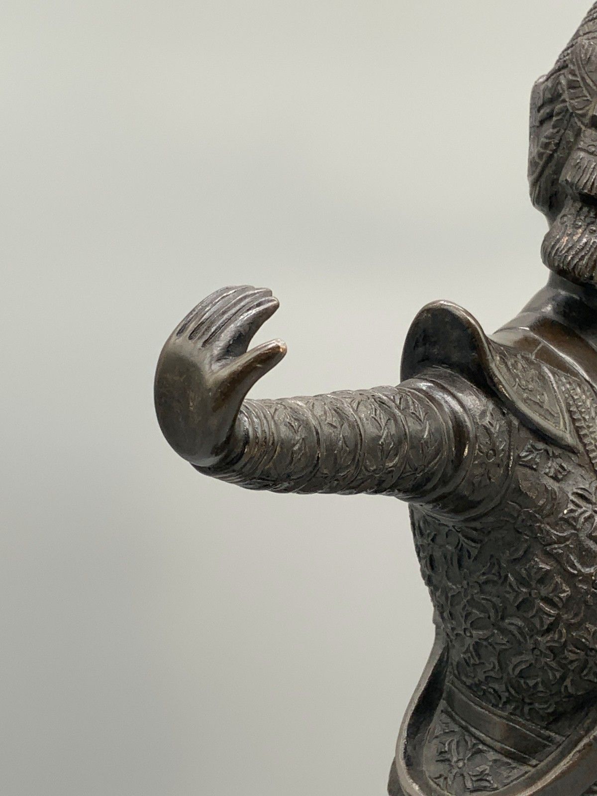 photo buy Large Bronze Sculpture Court Dancer Statue From The Applied Arts School Bien Hoa