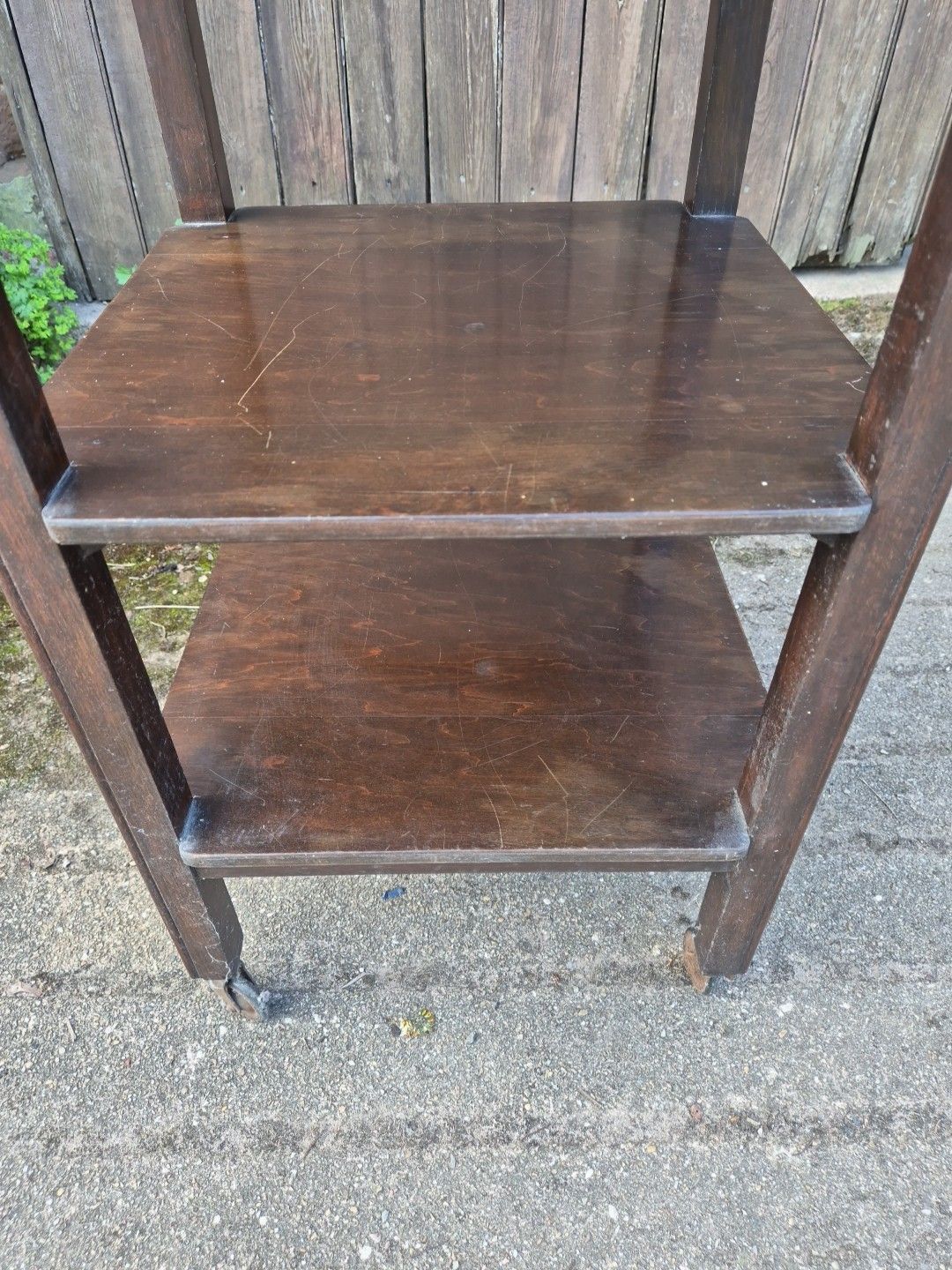 Vintage Oak 3 Tier Side Occasional Table / Trolley photo Furniture