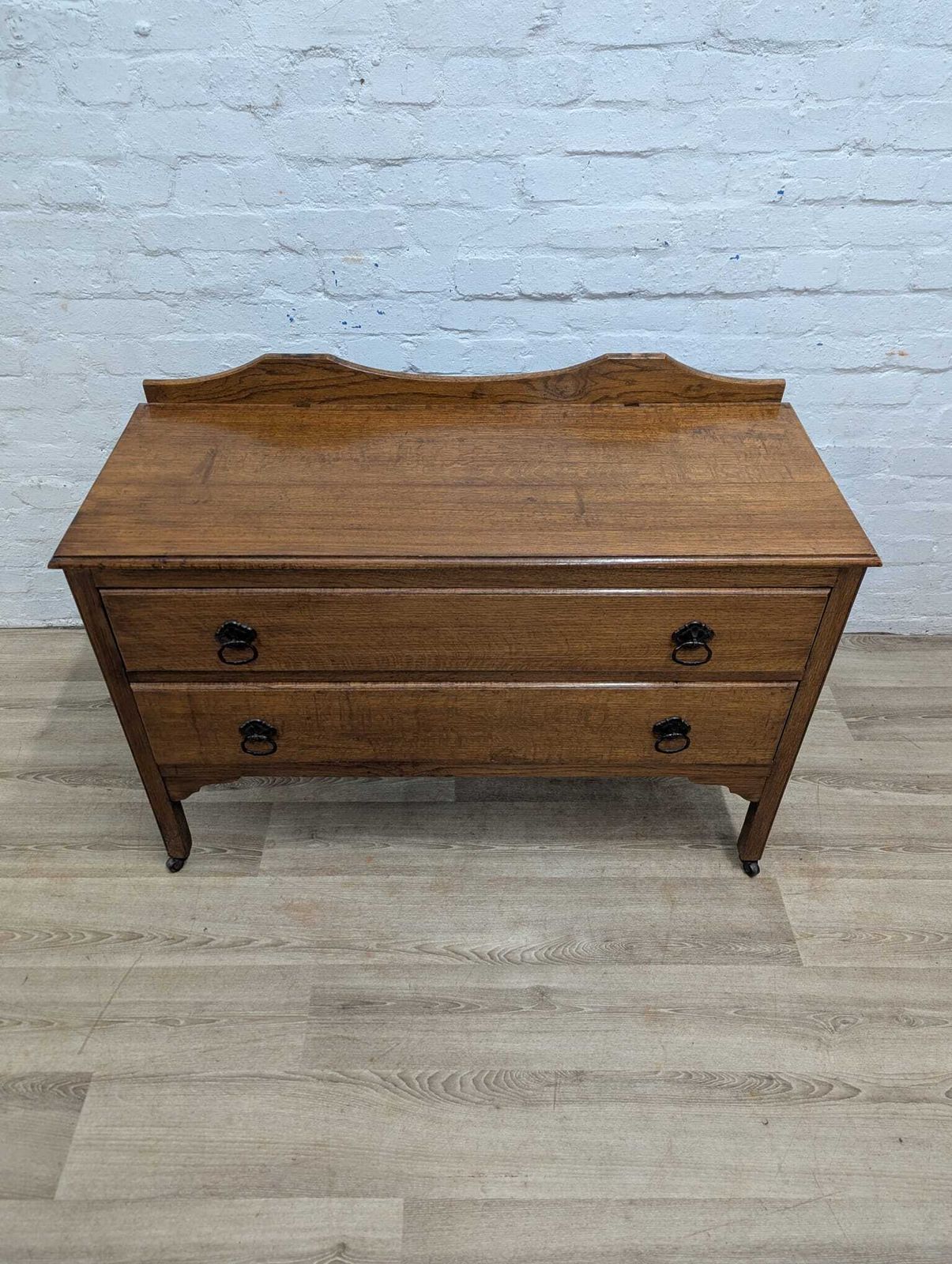1930's Oak Chest Of Two Drawers photo vinterior
