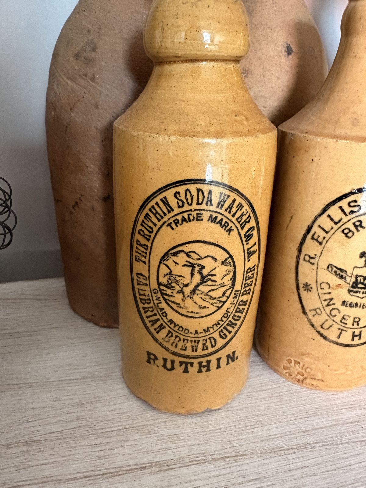 Collection Of Vintage Beer Bottles photo furniture
