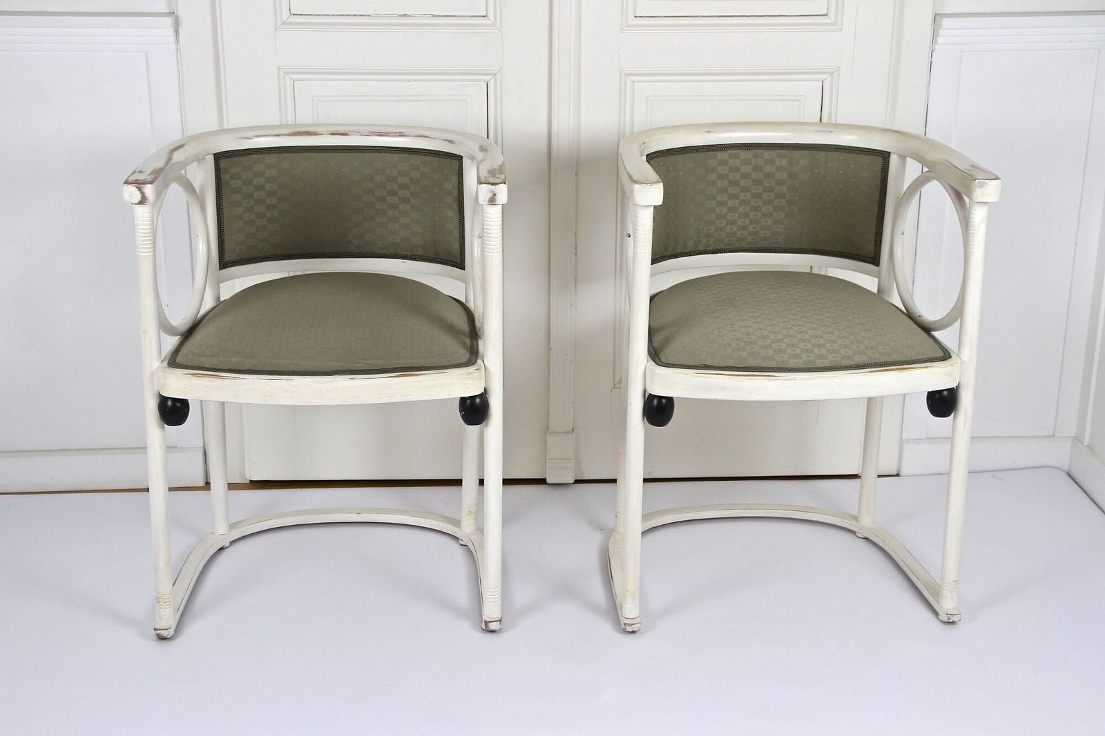 20th Century Thonet Art Nouveau Armchairs By Josef Hoffmann, At Ca. 1905 photo furniture