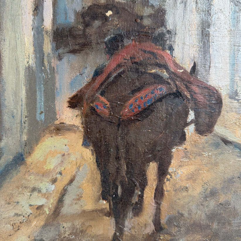 Scholarship Journey Northern Spain 1920s. Oil Painting By Robert Löfgren photo for sale