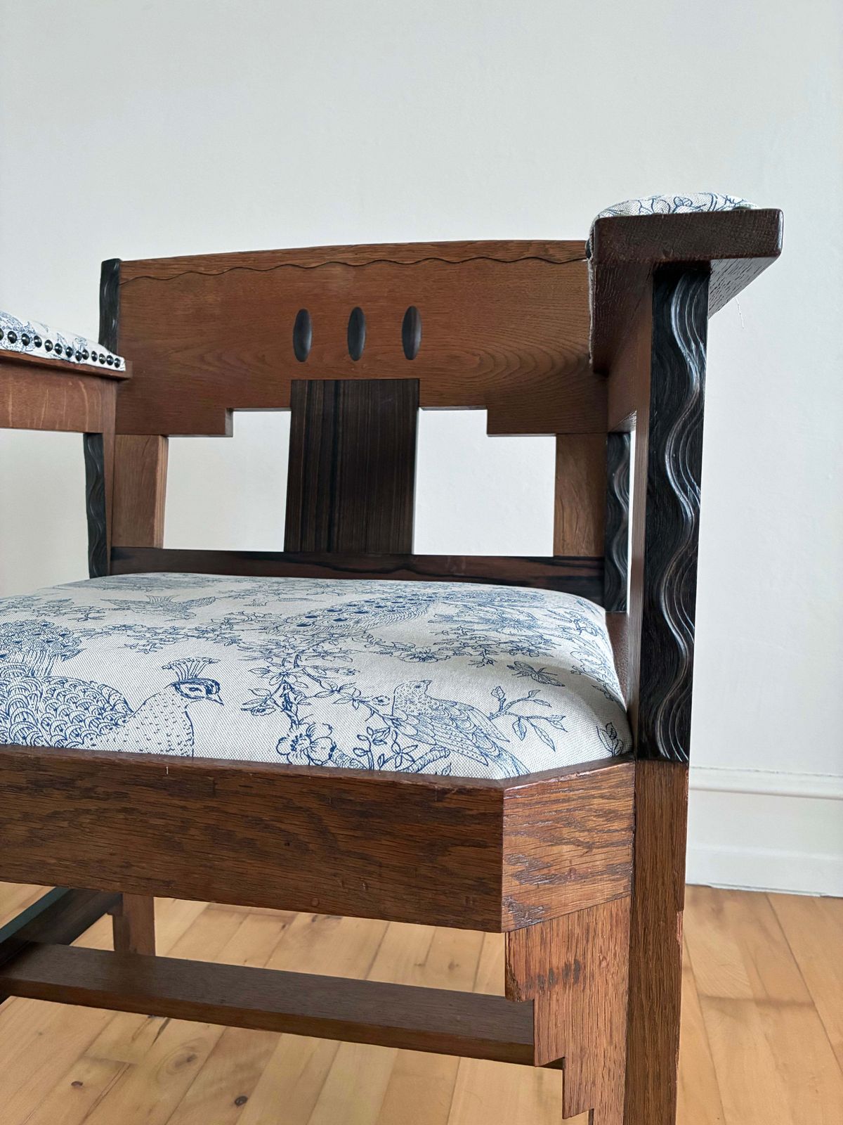 A Pair Of Dutch Art Deco Amsterdam School Chairs 1920s photo Furniture