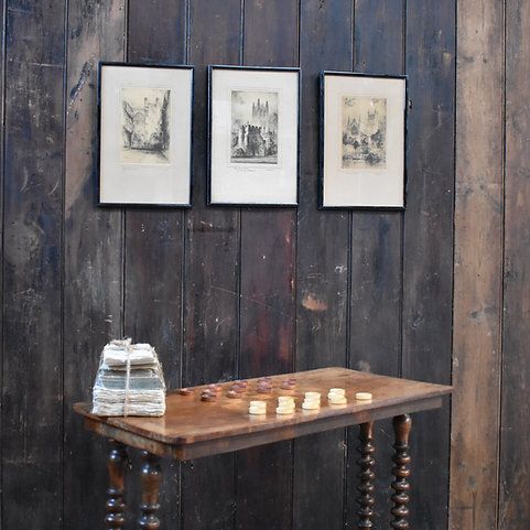 Antique Featherstone Robson Canterbury Chester Worchester Catheral Etching Trio photo for sale